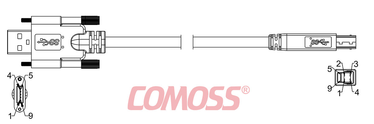 USB3C-AS/1-B/1-_M-HF(Black,OD7.0)