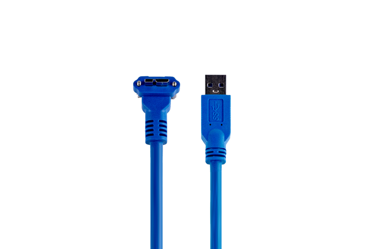 USB3.2 ACC/Type-A to Micro-B下轉角帶鎖