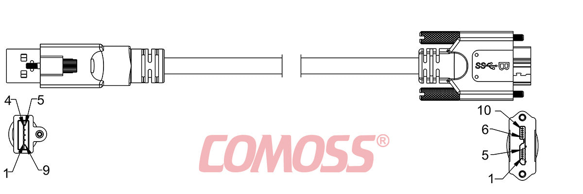 USB3C-ATS/1-CS/1-_M(Blue,OD5.5)