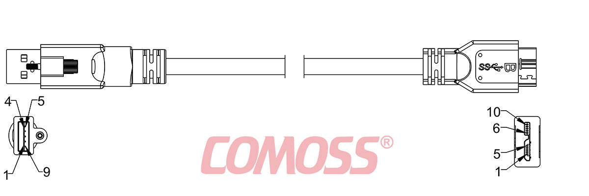 USB3C-ATS/1-C/1-_M-HF(Black,OD7.0)