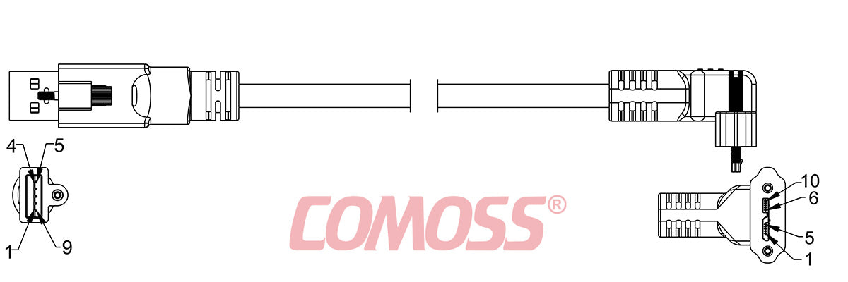 USB3C-ATS/1-CRS/DA-_M(Blue,OD5.5)