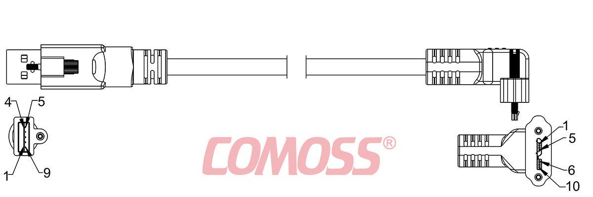 USB3C-ATS/1-CRS/UA-_M(Blue,OD6.0)