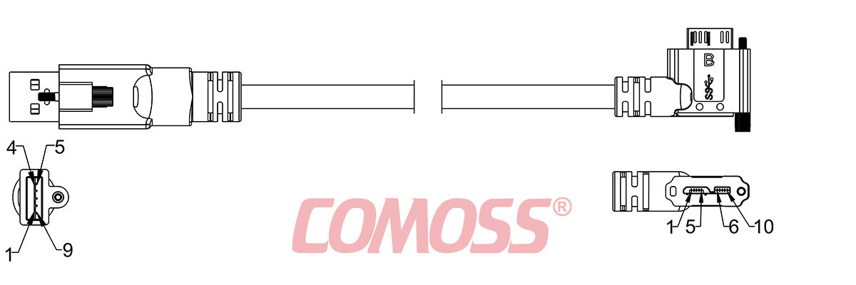 USB3C-ATS/1-CRS/LA-_M-HF(Black,OD7.0)
