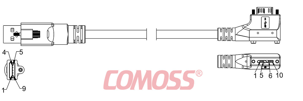 USB3C-ATS/1-CR2S/LA-_M-HF(Black,OD7.0)