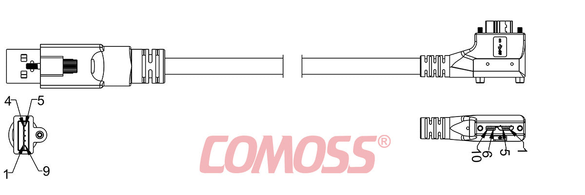 USB3C-ATS/1-CR2S/RA-_M(Blue,OD6.0)