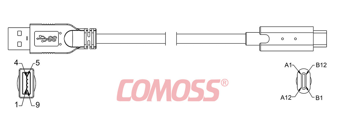 USB3.2C-A/1-TC/1-_M(Black,OD5.0)
