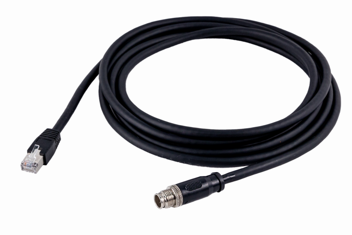 Cat.5e/RJ45 to M12 X Code防水圓型連接器