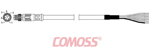 Tigger Cable-M8 A code M06P -S&T-_M-HF(Black,OD5.2)