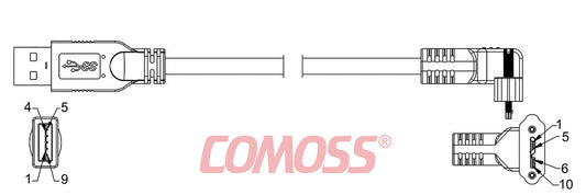 USB3C-A/1-CRS/UA-_M-HF(Black,OD7.0)