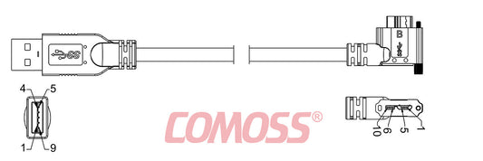 USB3C-A/1-CRS/RA-_M-HF(Black,OD7.0)