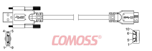 USB3C-AS/1-C/1-_M-HF(Black,OD7.0)