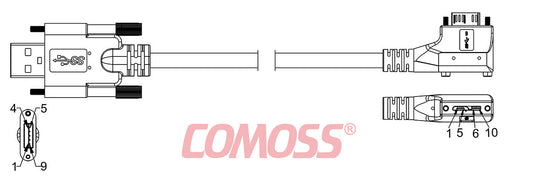 USB3C-AS/1-CR2S/LA-_M-HF(Black,OD7.0)