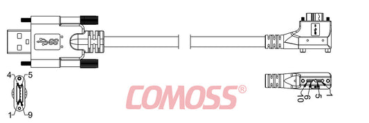 USB3C-AS/1-CR2S/RA-_M-HF(Black,OD7.0)