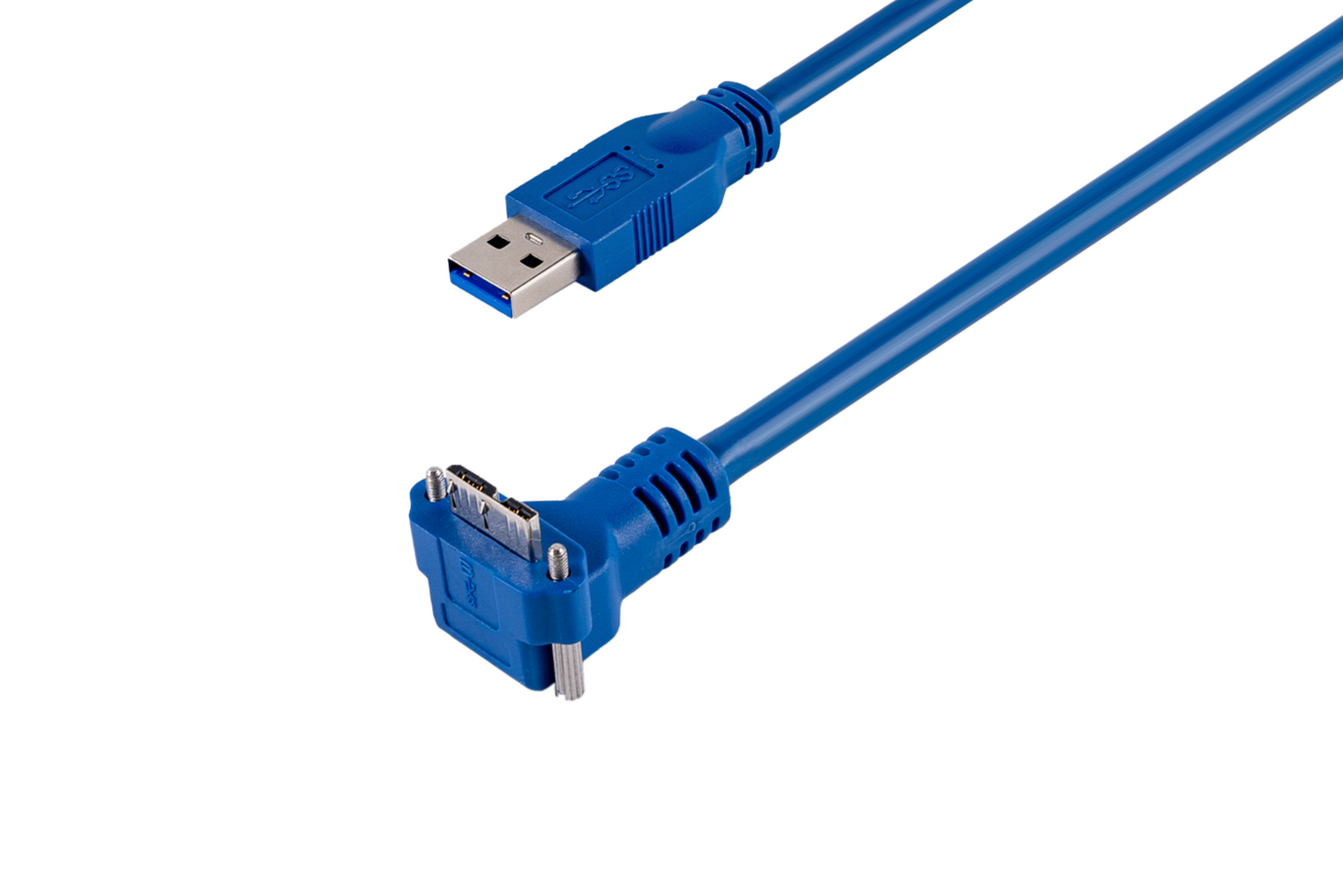 USB3.2 ACC/Type-A to Micro-B下轉角帶鎖