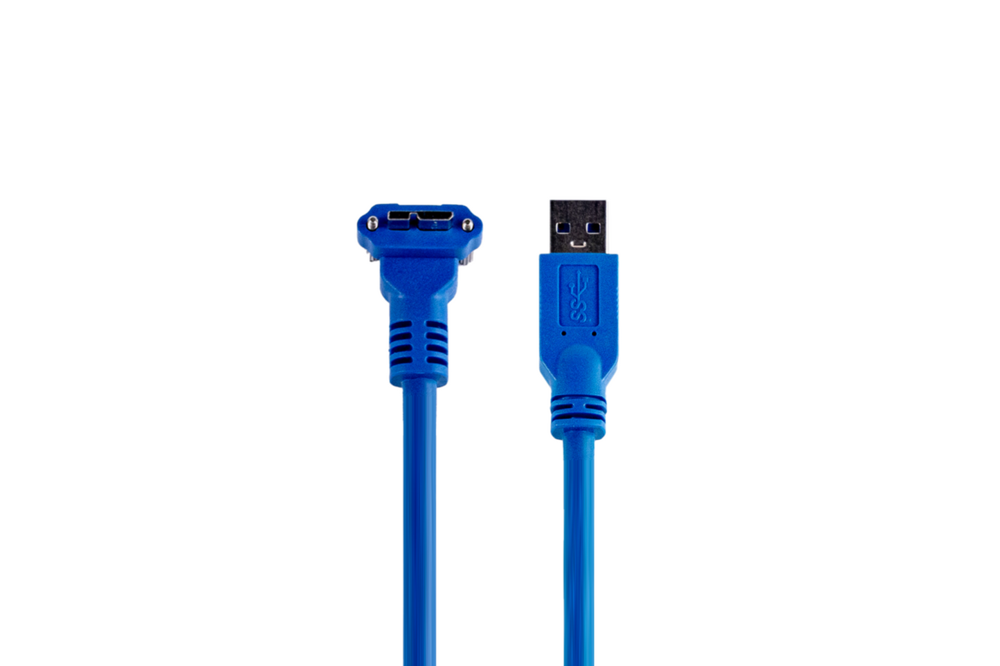 USB3.2/Type-A to Micro-B下轉角帶鎖