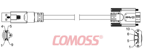 USB3C-ATS/1-CS/1-_M-HF(Black,OD7.0)