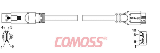USB3C-ATS/1-C/1-_M-HF(Black,OD7.0)