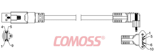 USB3C-ATS/1-CRS/UA-_M(Blue,OD5.5)