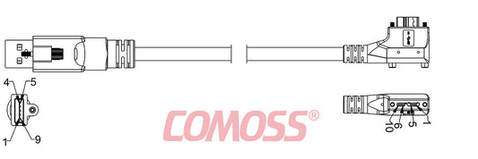 USB3C-ATS/1-CR2S/RA-_M-HF(Black,OD7.0)