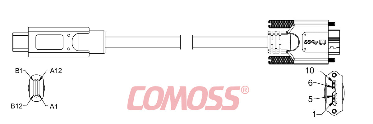 USB3C-TC/1-CS/1-_M-HF(Black,OD7.0)