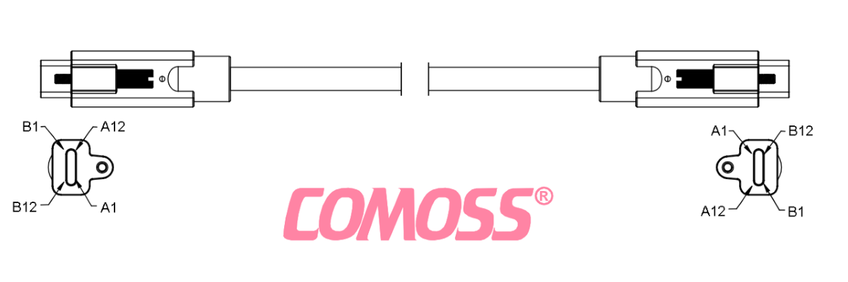 USB3C-TCTS/1-TCTS/1_M(Black, OD5.0)